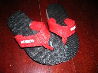 Rambo flip flops. One has to try it before buying because sometimes the strap can be rough on the skin. Image via http://pinoy1990s.tumblr.com/post/8028691945/rambo-tsinelas-isa-sa-pinakamatibay-na-tsinelas